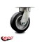 Service Caster 6 Inch Kingpinless Rubber on Aluminum Wheel Swivel Top Plate Caster SCC SCC-KP30S620-RAR - alternate 5